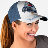 Just A Girl Who Loves Chicken - Denim Fabric Patches - Personalized Chicken Classic Cap