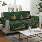 Magic Cover - Personalized Weed Quilted Sofa/Couch Cover