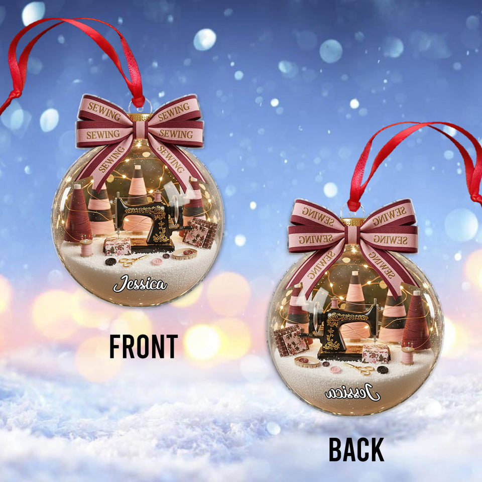 Sewing Lovers - Personalized Sewing Ornament
