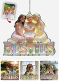 Besties Forever - Personalized Bestie Window Hanging Suncatcher Ornament