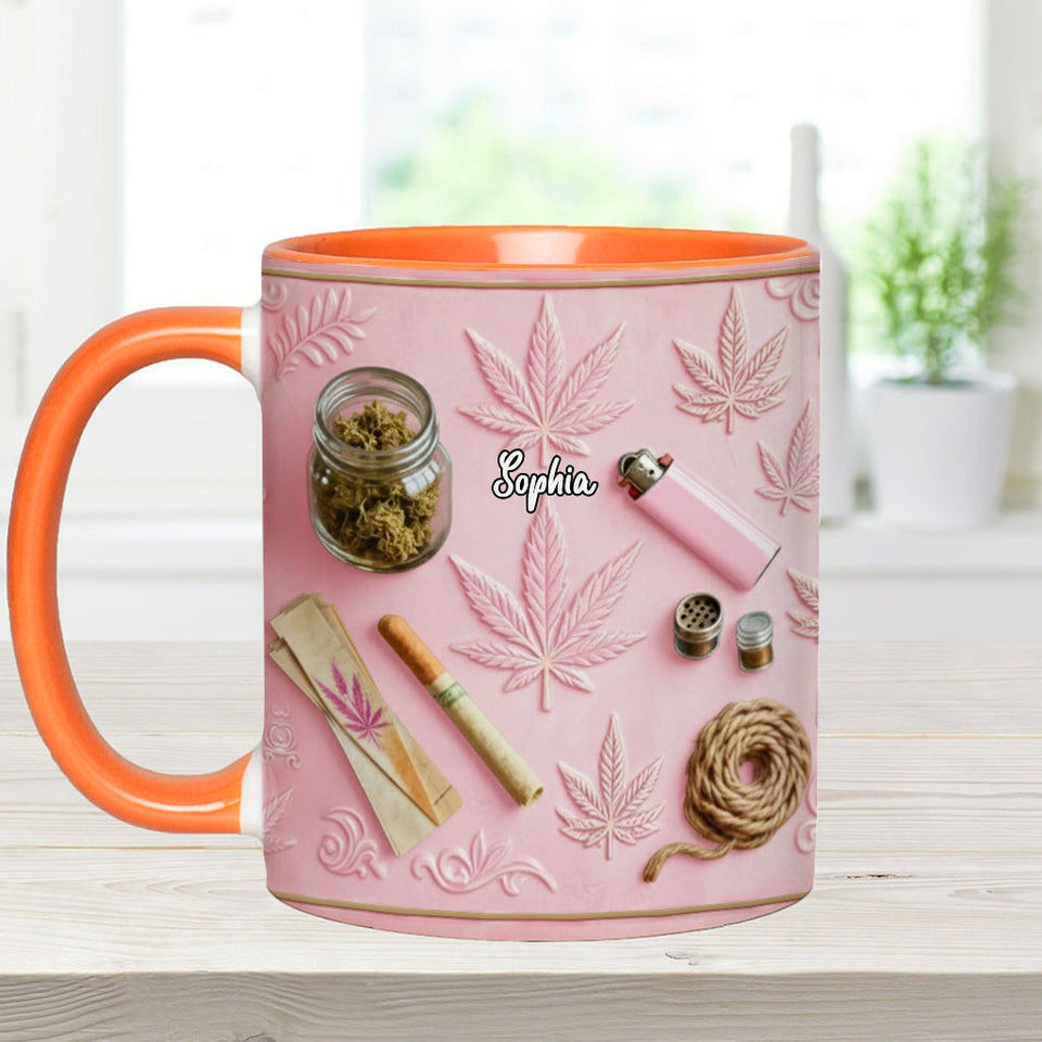 Magical Leaves - Personalized Weed Accent Mug & Coaster