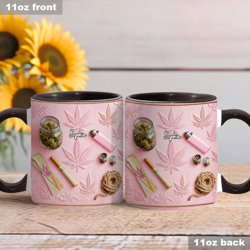 Magical Leaves - Personalized Weed Accent Mug & Coaster