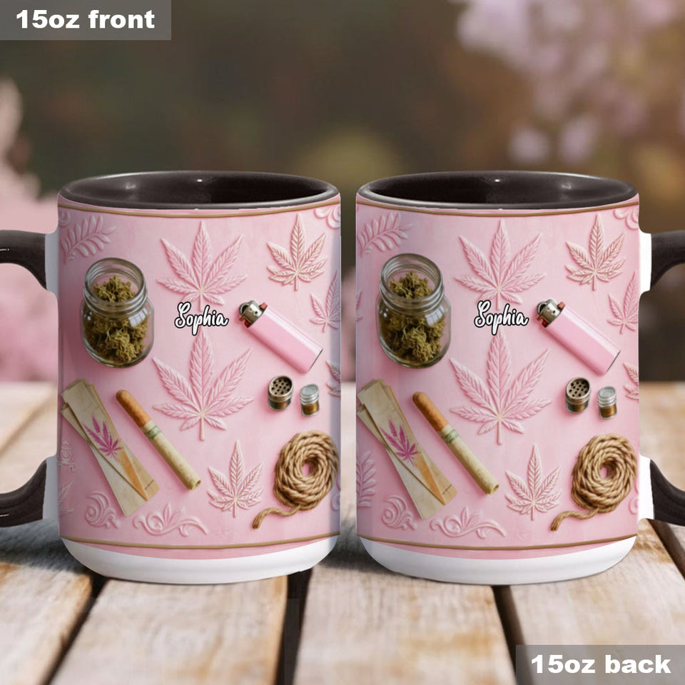 Magical Leaves - Personalized Weed Accent Mug & Coaster