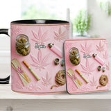 Magical Leaves - Personalized Weed Accent Mug & Coaster