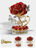 I Love You Mom - Personalized Mother Custom Shaped Acrylic Plaque