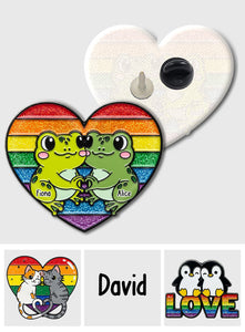 Love Is Love - Personalized LGBT Support Pin