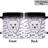 Unique Pet Gift, Badly Drawn Minimalist - Personalized Dog Mug