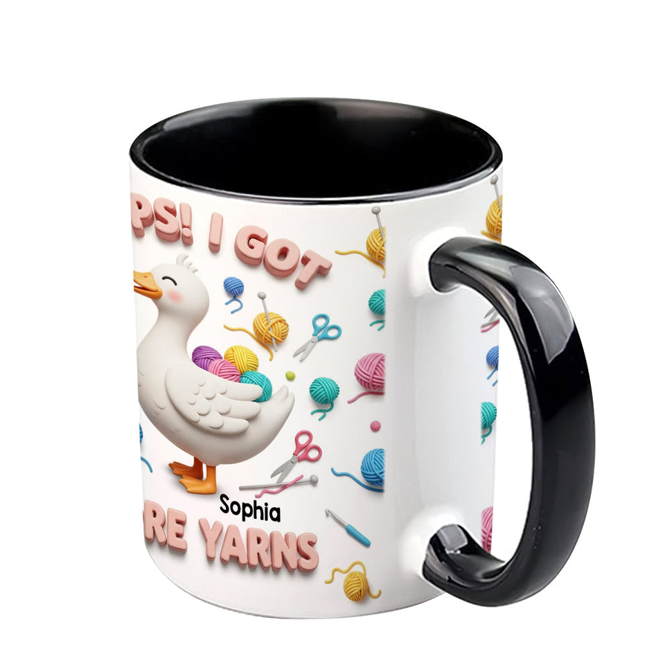 Oops! I Got More Yarns - Personalized Crocheting Accent Mug