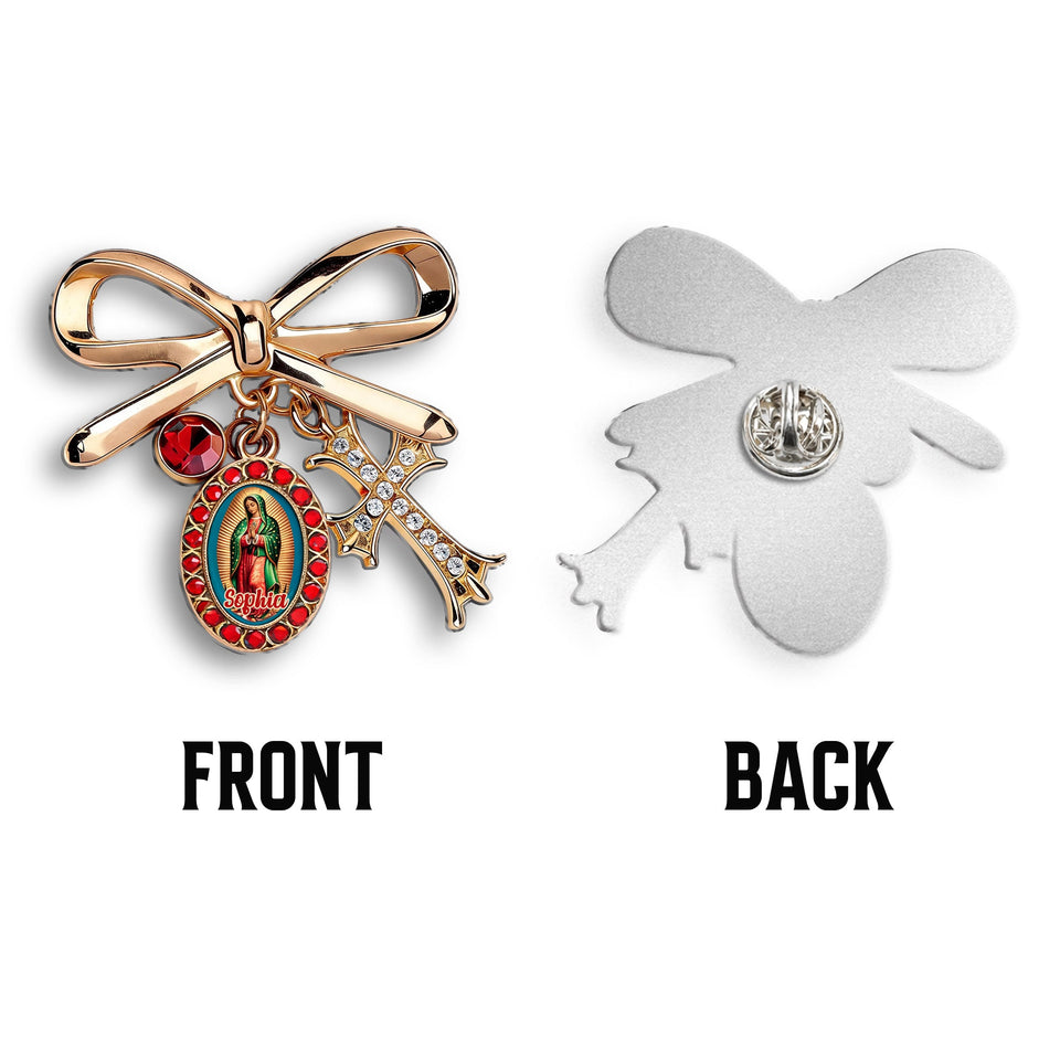 Our Lady of Guadalupe - Personalized Christian 3D Embossed Enamel Pin