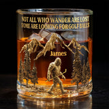 Looking For Golf Balls - Personalized Golf Whiskey Glass