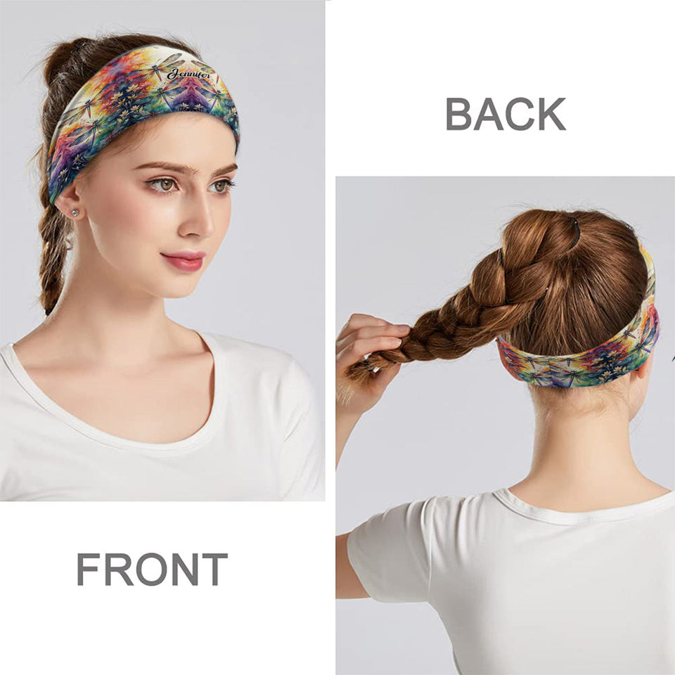 Love Dragonfly - Personalized Dragonfly Unisex Headband/ Turban