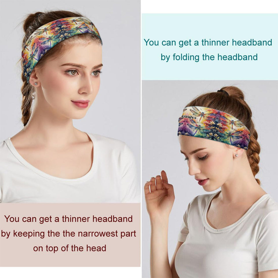 Love Dragonfly - Personalized Dragonfly Unisex Headband/ Turban