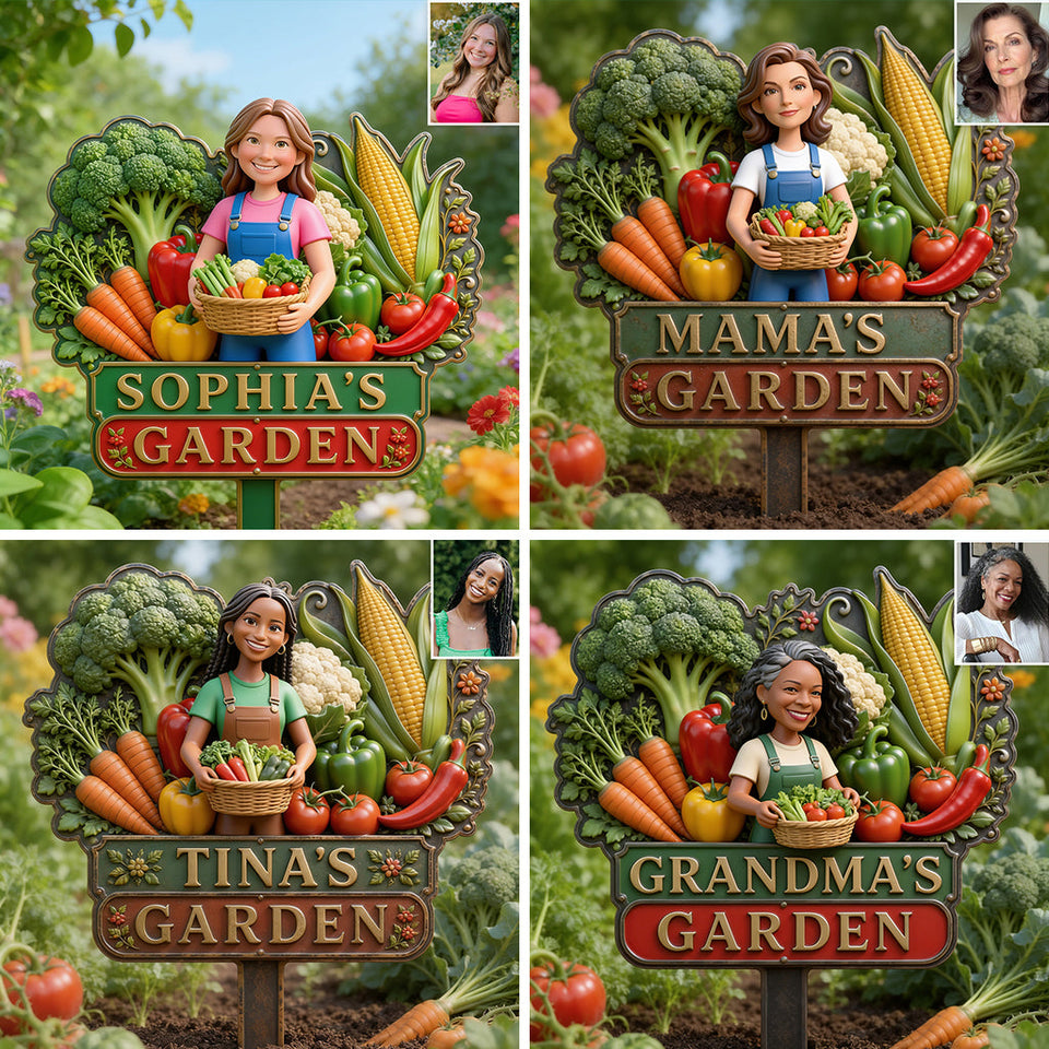 My Lovely Garden - Personalized Gardening 3D Printed Cut Metal Sign