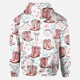 Coquette Cowgirl Boots and Bows - Personalized Cowgirl All Over Shirt