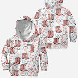 Coquette Cowgirl Boots and Bows - Personalized Cowgirl All Over Shirt