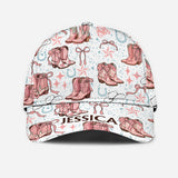 Coquette Cowgirl Boots and Bows - Personalized Cowgirl Classic Cap