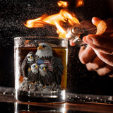 Proud Papa - Personalized Father Whiskey Glass