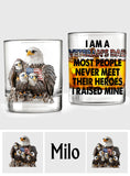 Proud Papa - Personalized Father Whiskey Glass