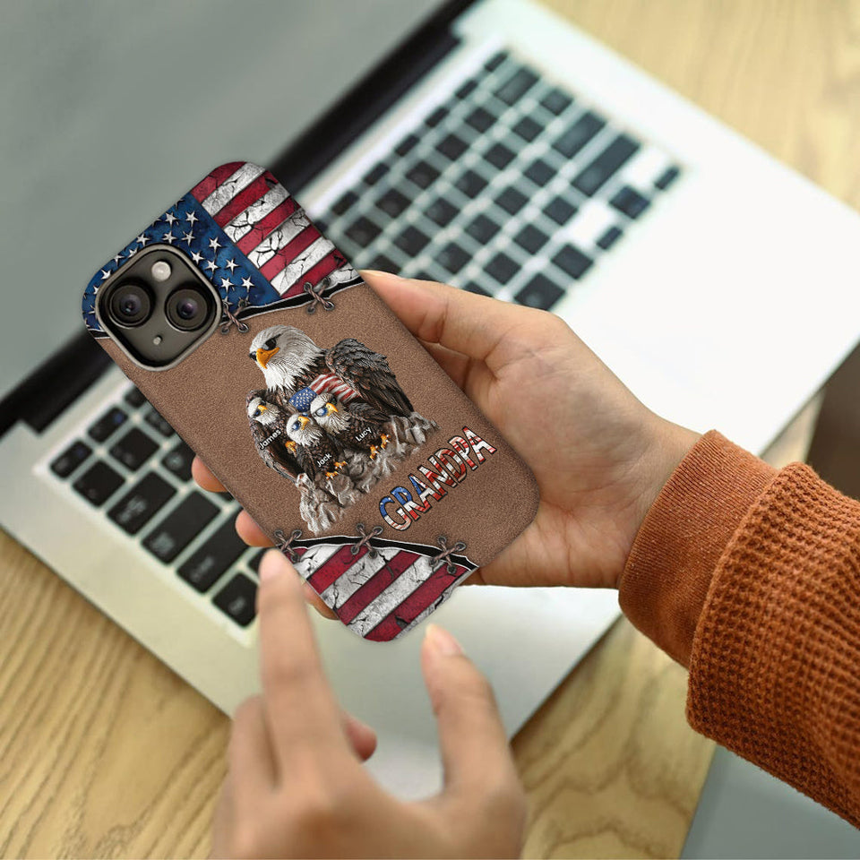 Strong Papa - Personalized Father Full Print Phone Case