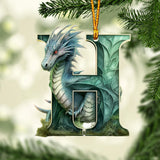 Dragon Letter - Personalized Dragon Ornament