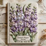 Custom Birth Flower & Name - Personalized Christian Leather Journal