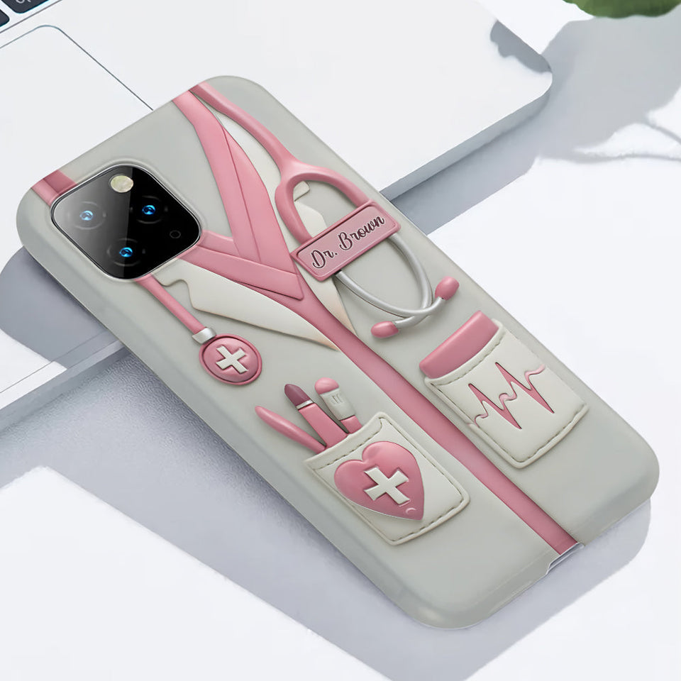 Celebrate Everyday Heroes With Medical Professional Gifts - Personalized Nurse Full Print Phone Case