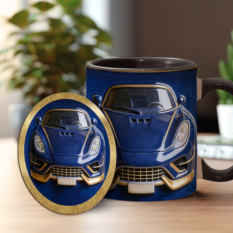 Your Car - Personalized Car Lover Accent Mug & Coaster