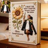 Floral Graduation - Personalized Graduation Leather Journal