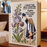 Floral Graduation - Personalized Graduation Leather Journal