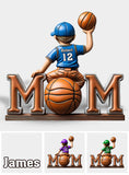 Basketball Mom - Personalized Mother Custom Shaped Acrylic Plaque