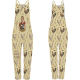 Easily Distracted By Peckers, Farmers Gift - Personalized Chicken Loose-Fit Overalls/ Rompers