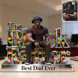 Custom Any Photo, Best Gift For Dad & Grandpa - Personalized Father Custom Shaped Acrylic Plaque