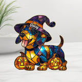 Spooky Time - Personalized Dog Acrylic LED Night Light