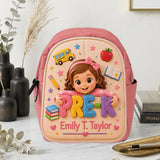 Perfect Back To School Gift For Kids - Personalized Kid Changeable Leather Patch Backpack