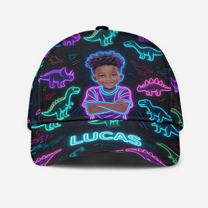 Dinosaur Pattern Custom From Photo - Personalized Kid Classic Cap