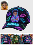 Dinosaur Pattern Custom From Photo - Personalized Kid Classic Cap
