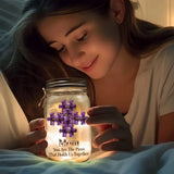 You Are The Piece That Hold Us Together - Personalized Mother Mason Jar Light