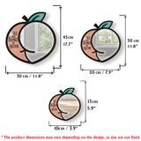 This Peach Belongs To - Personalized Couple Wall Hanging Mirror