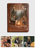 Our Happy Place - Personalized Camping Leather Journal
