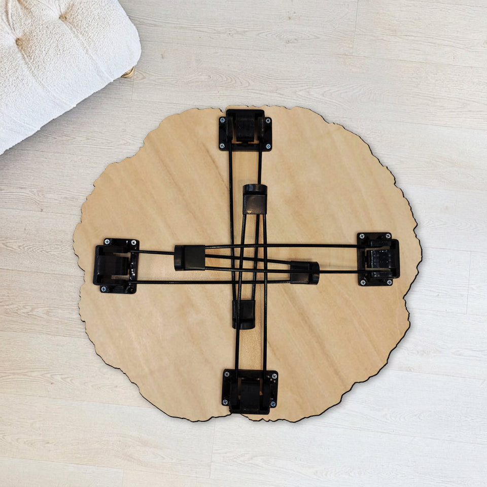 Growing Old Together - Personalized Couple Table Custom Shape