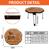 Growing Old Together - Personalized Couple Table Custom Shape