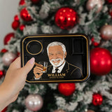 Whiskey And Cigar - Personalized Whisky Catch-All Tray