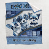 Cute Dogs - Personalized Dog Blanket