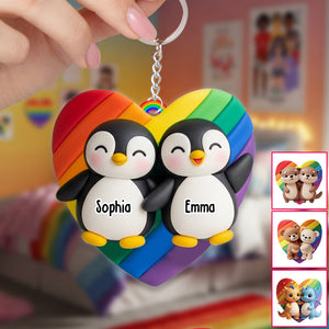 Love Is Love - Personalized LGBT Support Keychain