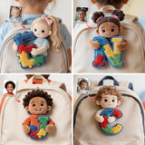 Custom Any Photo, Any Letter - Personalized Autism Awareness Plush Brooch