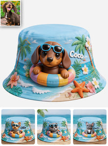 Any Photo Summer Vibes - Personalized Dog Bucket Hat