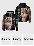 Papa Wolf - Personalized Father All Over Shirt
