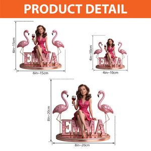 Custom Any Photo - Personalized Flamingo Custom Shaped Acrylic Plaque