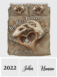 Together Forever - Personalized Couple Bedding Set