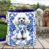 Cute Poodles - Personalized Dog Accent Mug